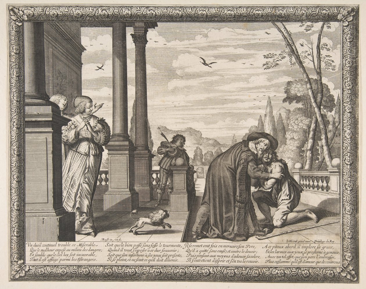 Return of the Prodigal Son, ca. 1636. av Abraham Bosse