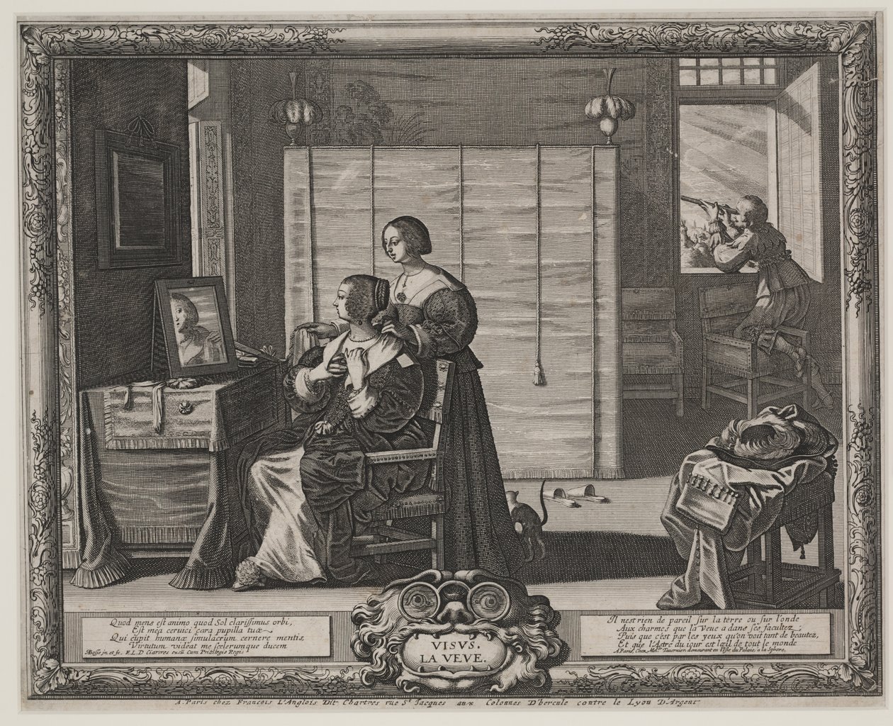 Syn (La Veue), ca 1635-38 (gravyr och etsning) av Abraham Bosse