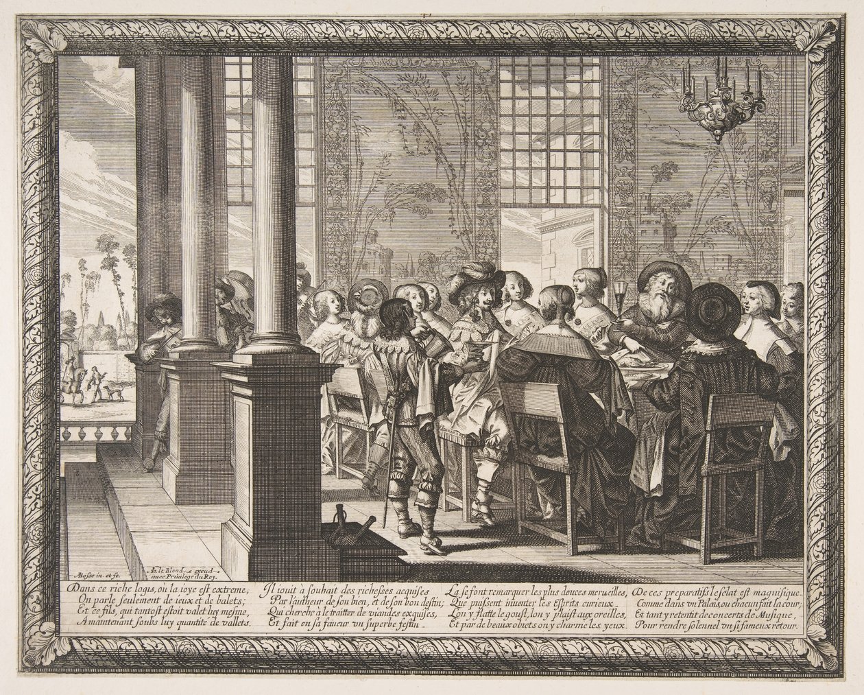 Banketten för den förlorade sonens återkomst, ca. 1636. av Abraham Bosse