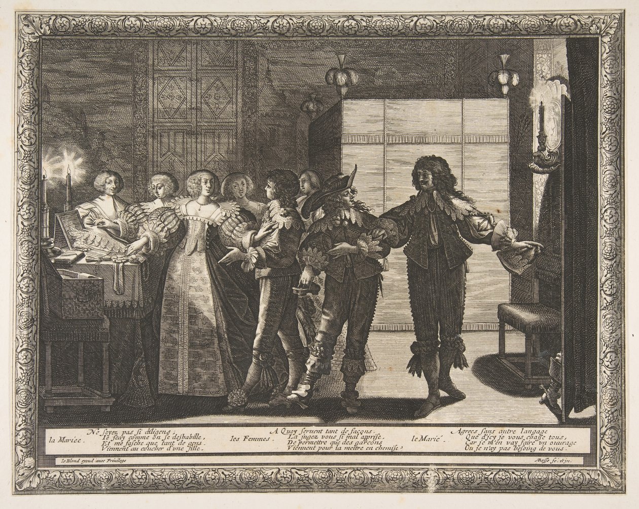 Bruden togs hem, 1633. av Abraham Bosse