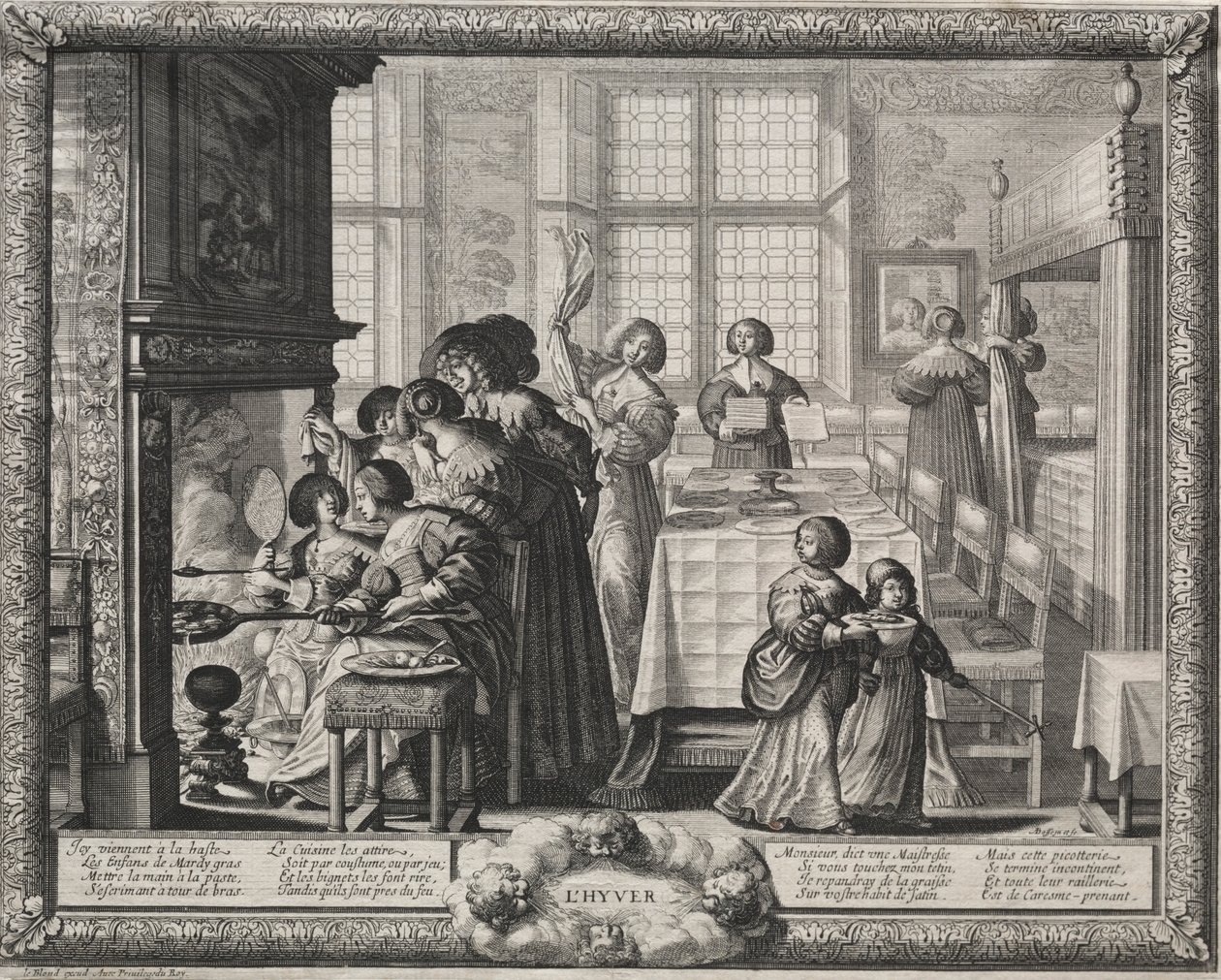 De fyra årstiderna: vinter, 1635. av Abraham Bosse