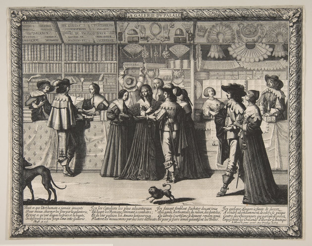 Galleriet i Justitiepalatset, ca. 1638. av Abraham Bosse