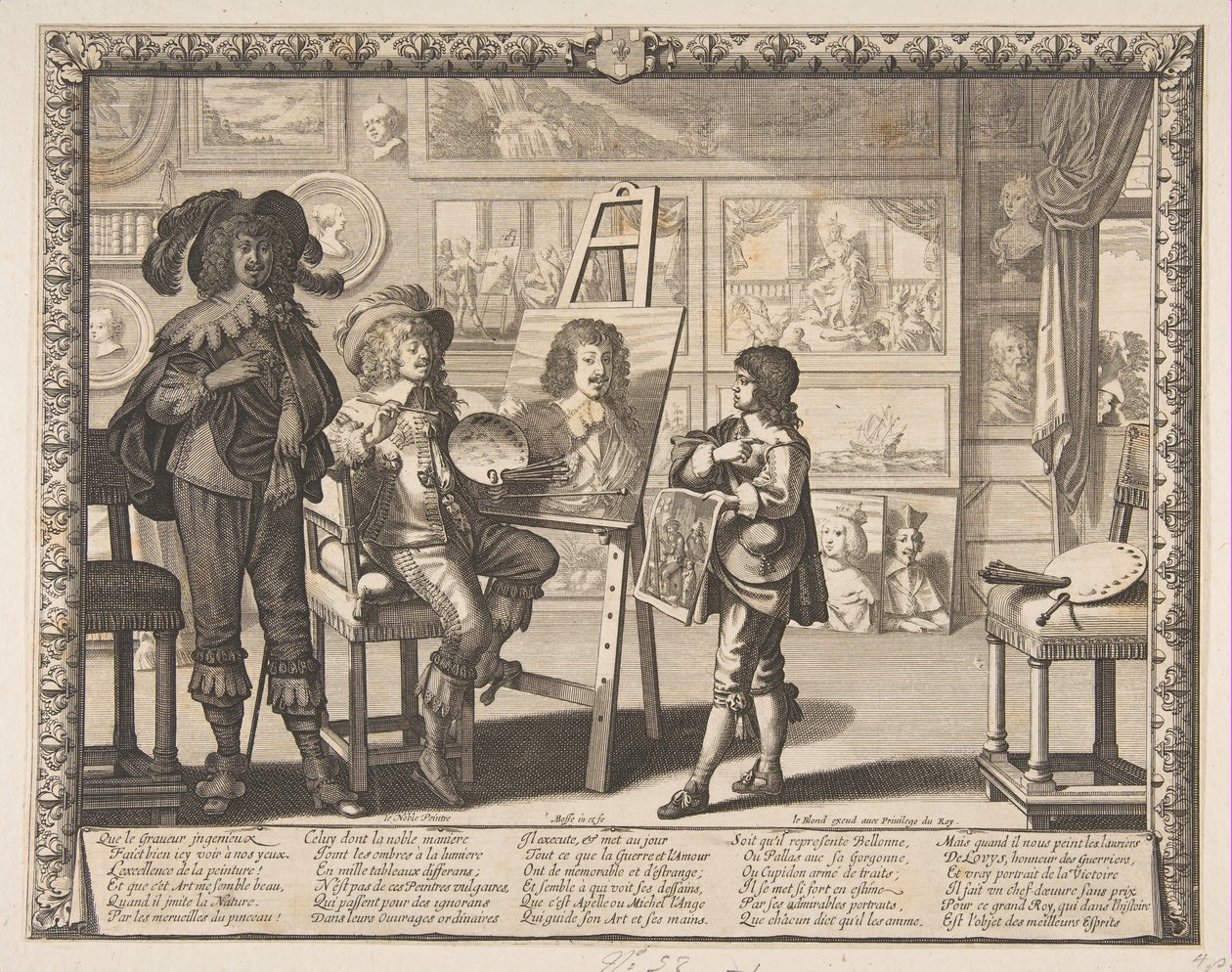 Målaren, ca. 1642. av Abraham Bosse
