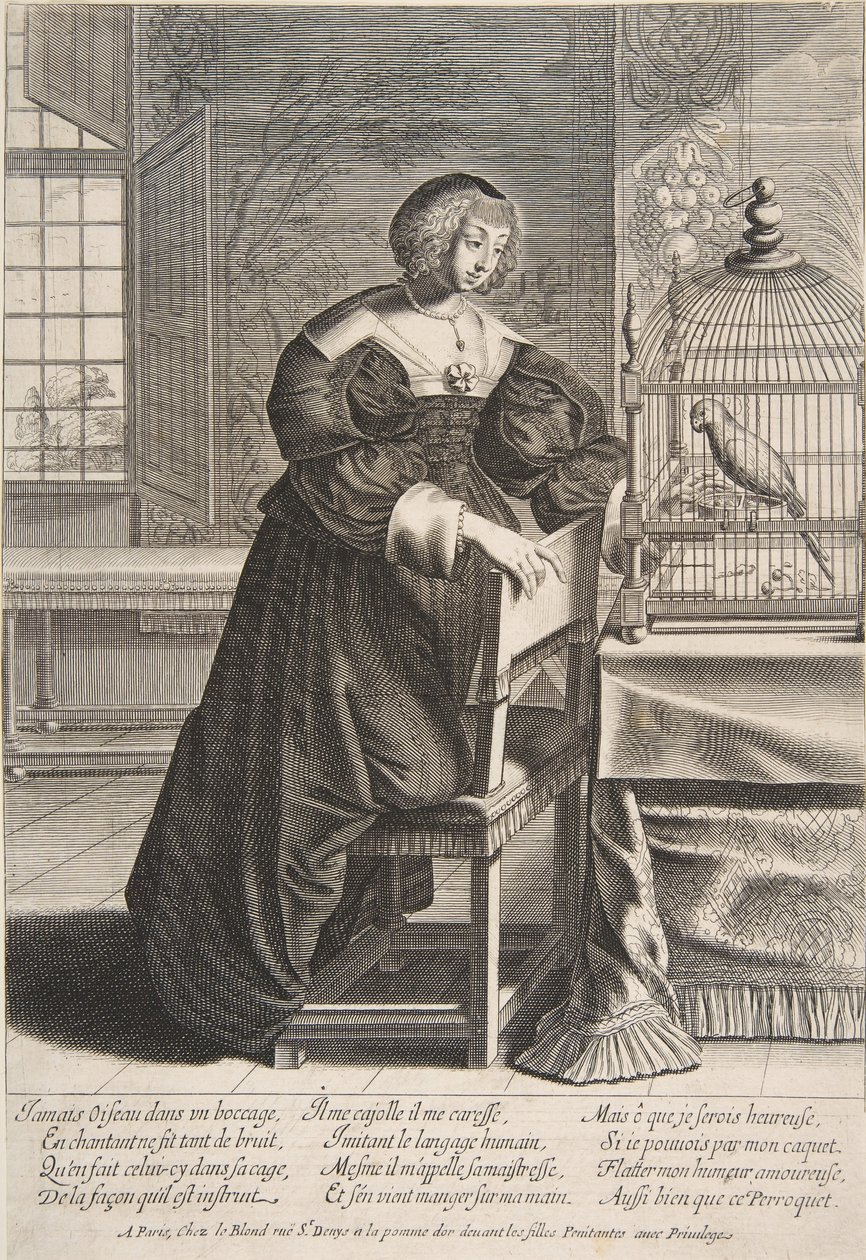 Papegojan, 1620-76. av Abraham Bosse