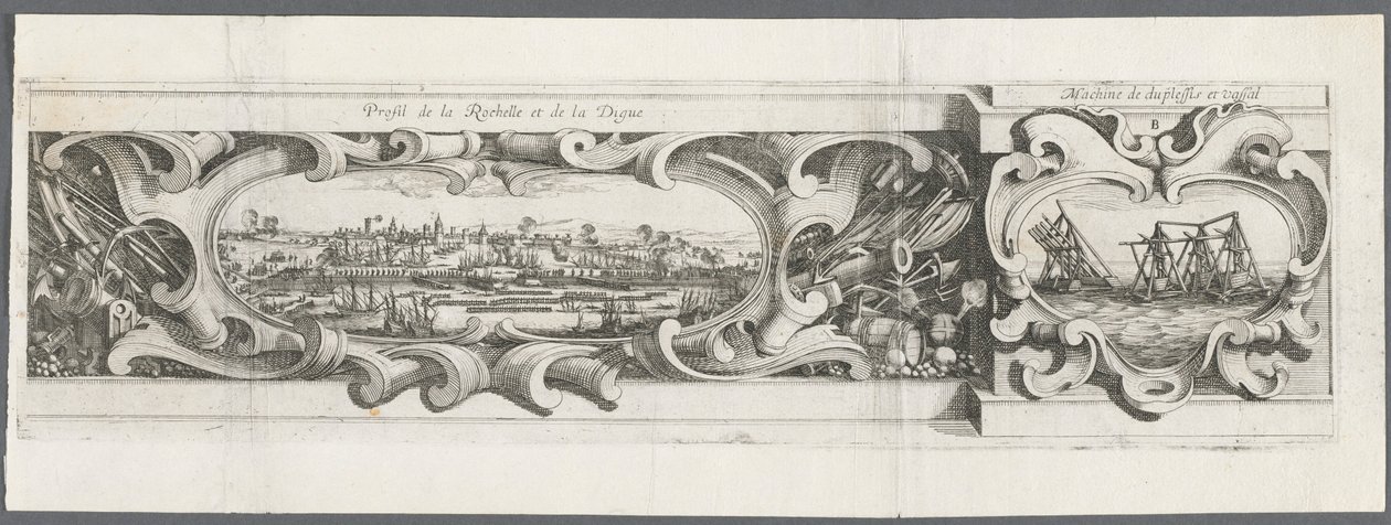 Belägringen av La Rochelle: Plansch 16 av Abraham Bosse