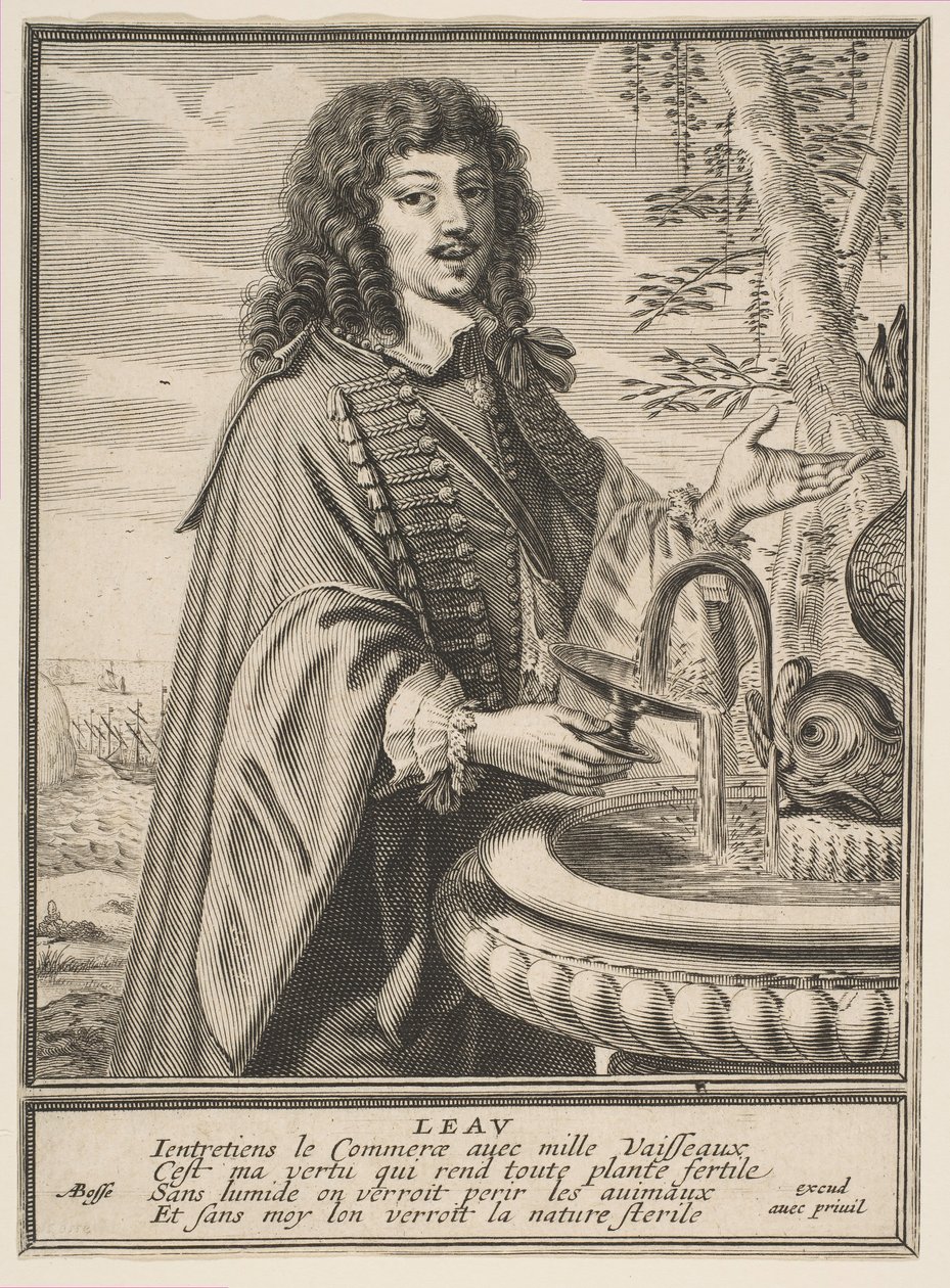 Vatten, ca. 1630. av Abraham Bosse