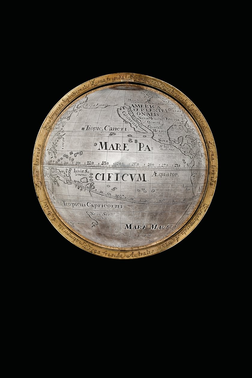 Två exceptionella jordklot och himmelska jordklot, med stöd av Hercules och Atlas, Augsburg, 1697-99 av Abraham Drentwett