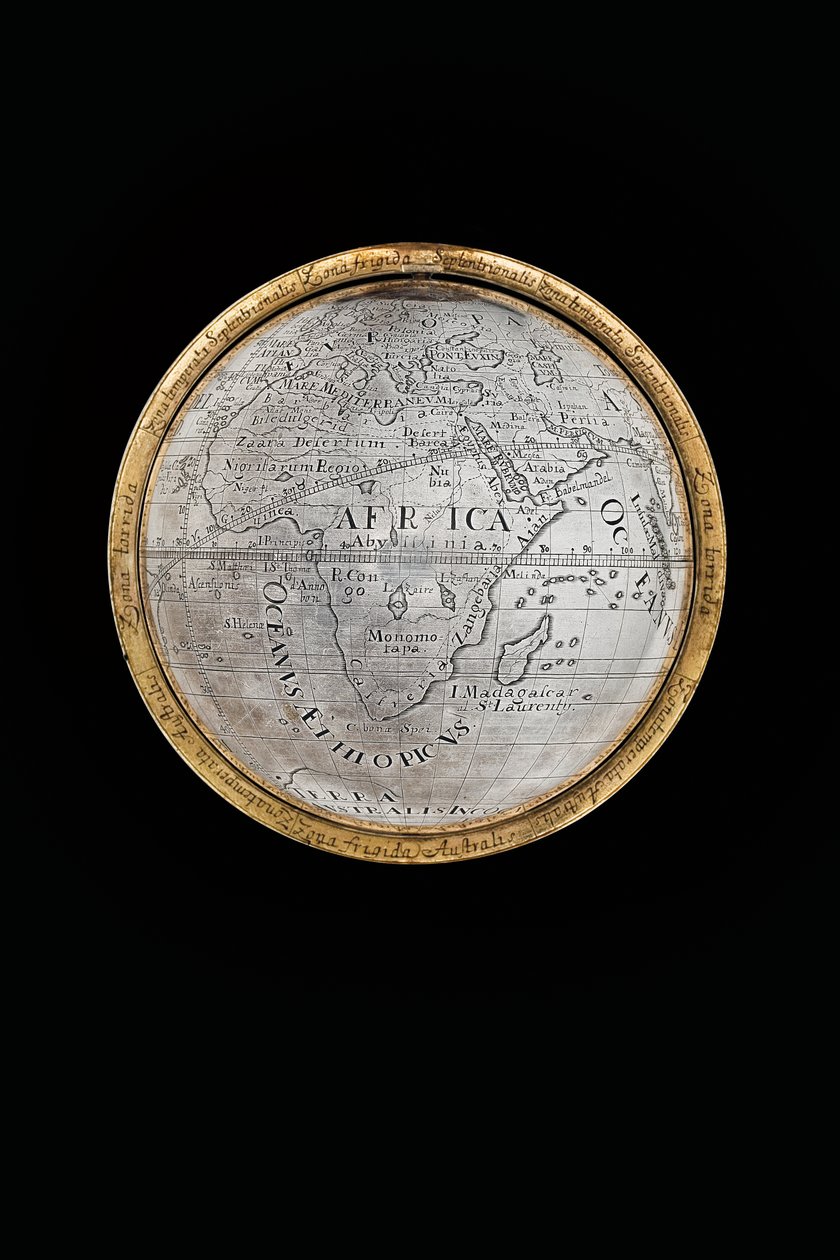 Två exceptionella jordklot och himmelska jordklot, med stöd av Hercules och Atlas, Augsburg, 1697-99 av Abraham Drentwett