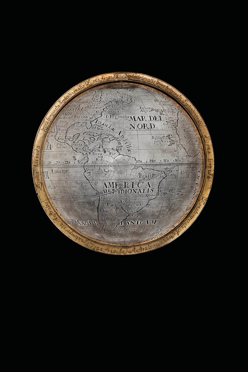 Två exceptionella jordklot och himmelska jordklot, med stöd av Hercules och Atlas, Augsburg, 1697-99 av Abraham Drentwett