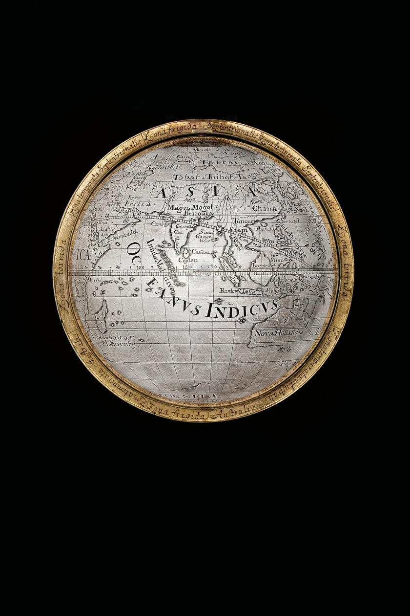 Två exceptionella jordklot och himmelska jordklot, med stöd av Hercules och Atlas, Augsburg, 1697-99 av Abraham Drentwett