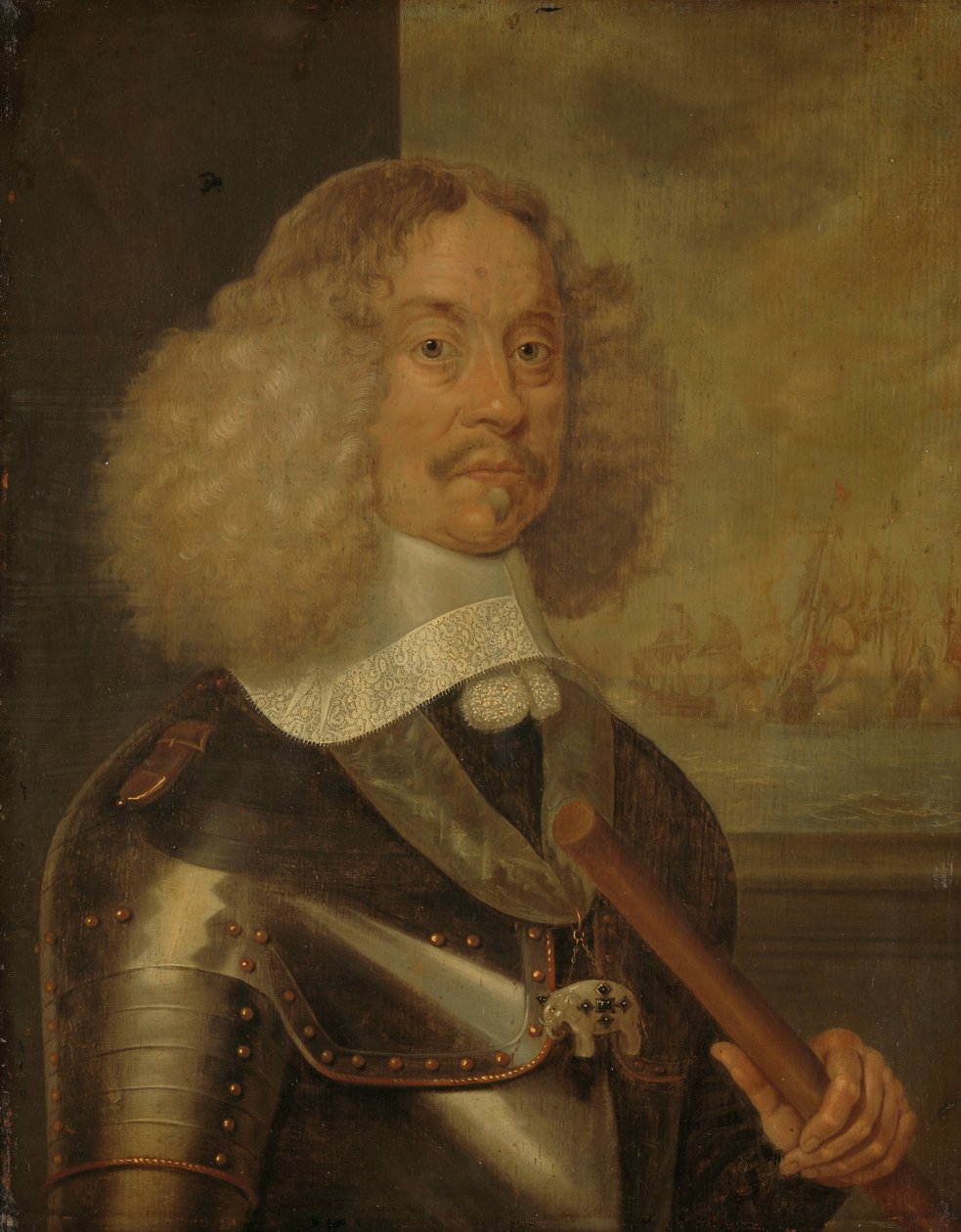 Porträtt av Jacob Baron van Wassenaer, Lord of Obdam, löjtnant-amiral av Holland och Väst-Friesland av Abraham Evertsz. van Westerveld