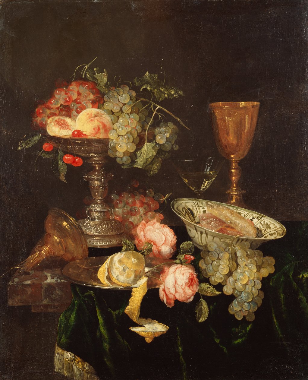 Stilleben (olja på duk) av Abraham Hendricksz van Beyeren