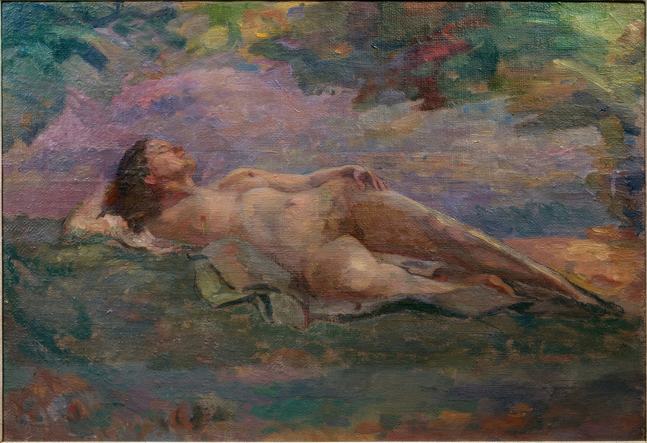 Naken på rygg av Abraham Hermanjat