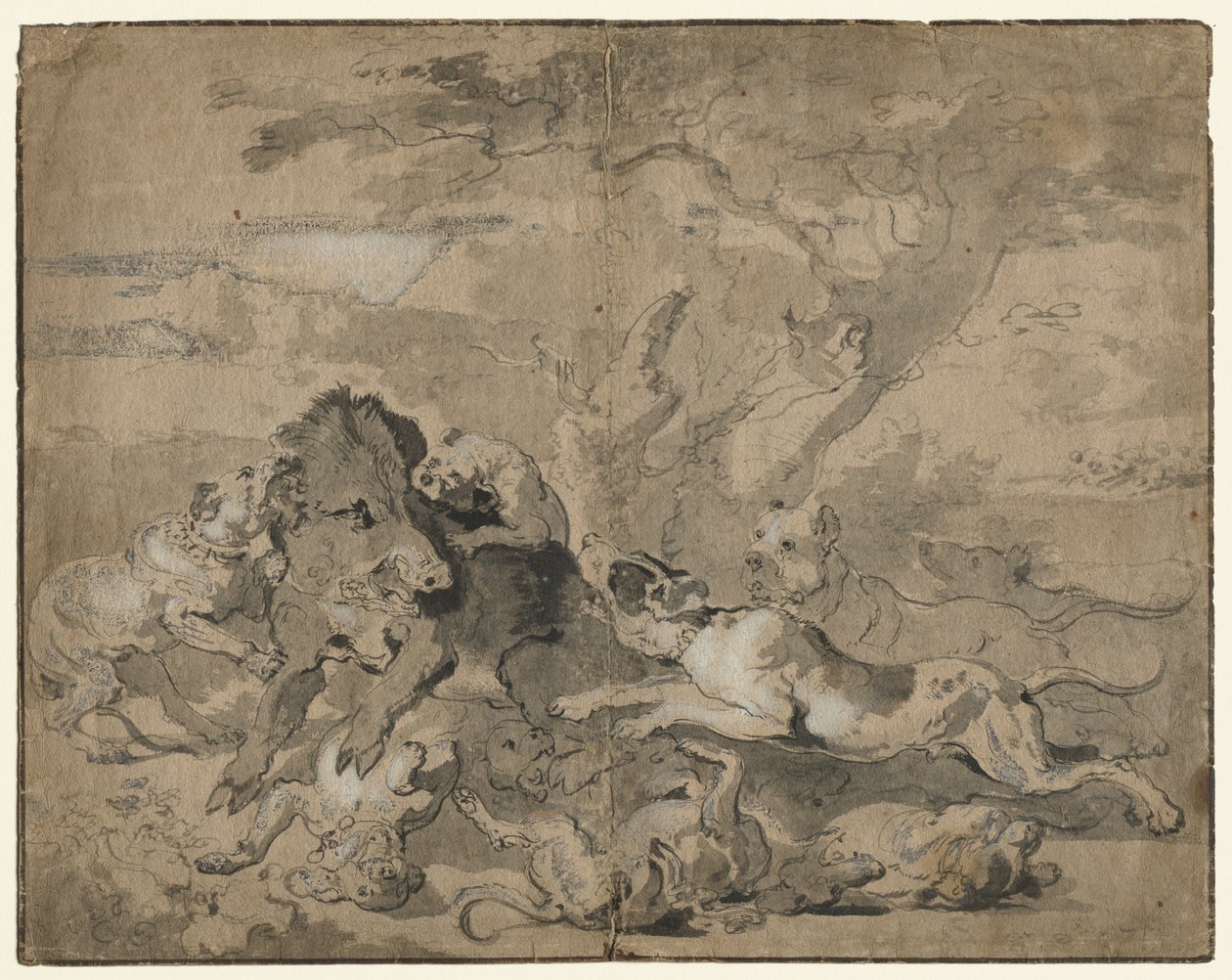 Galtjakt av Abraham Hondius