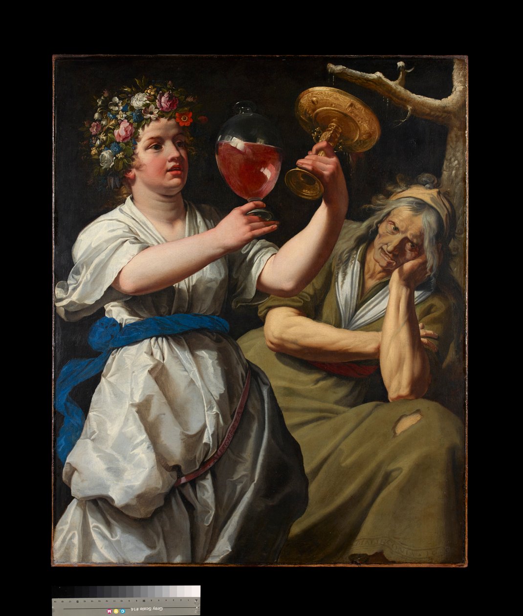 Allegori om glädje och melankoli, 1628 av Abraham Janssens