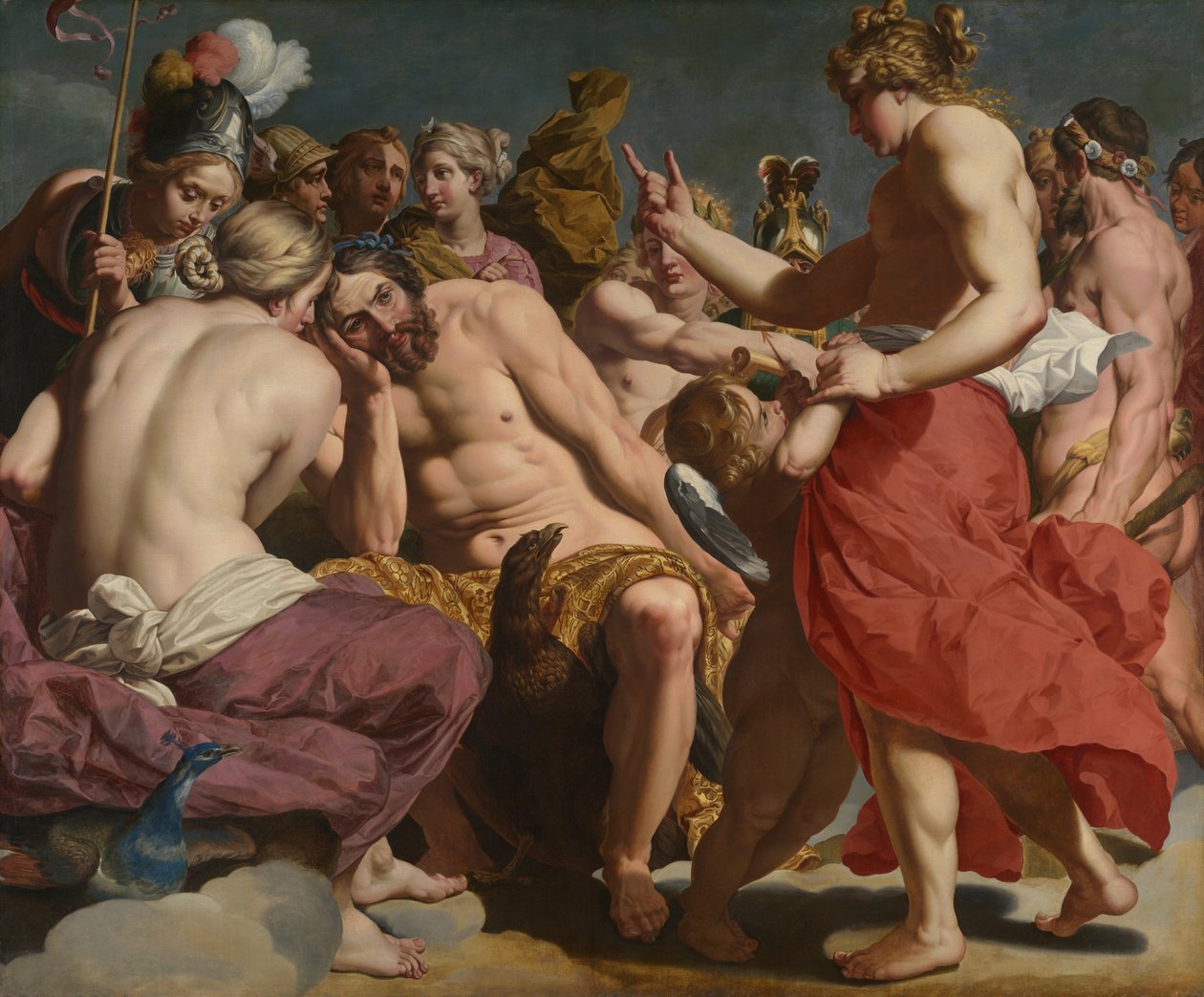 Jupiter tillrättavisad av Venus av Abraham Janssens