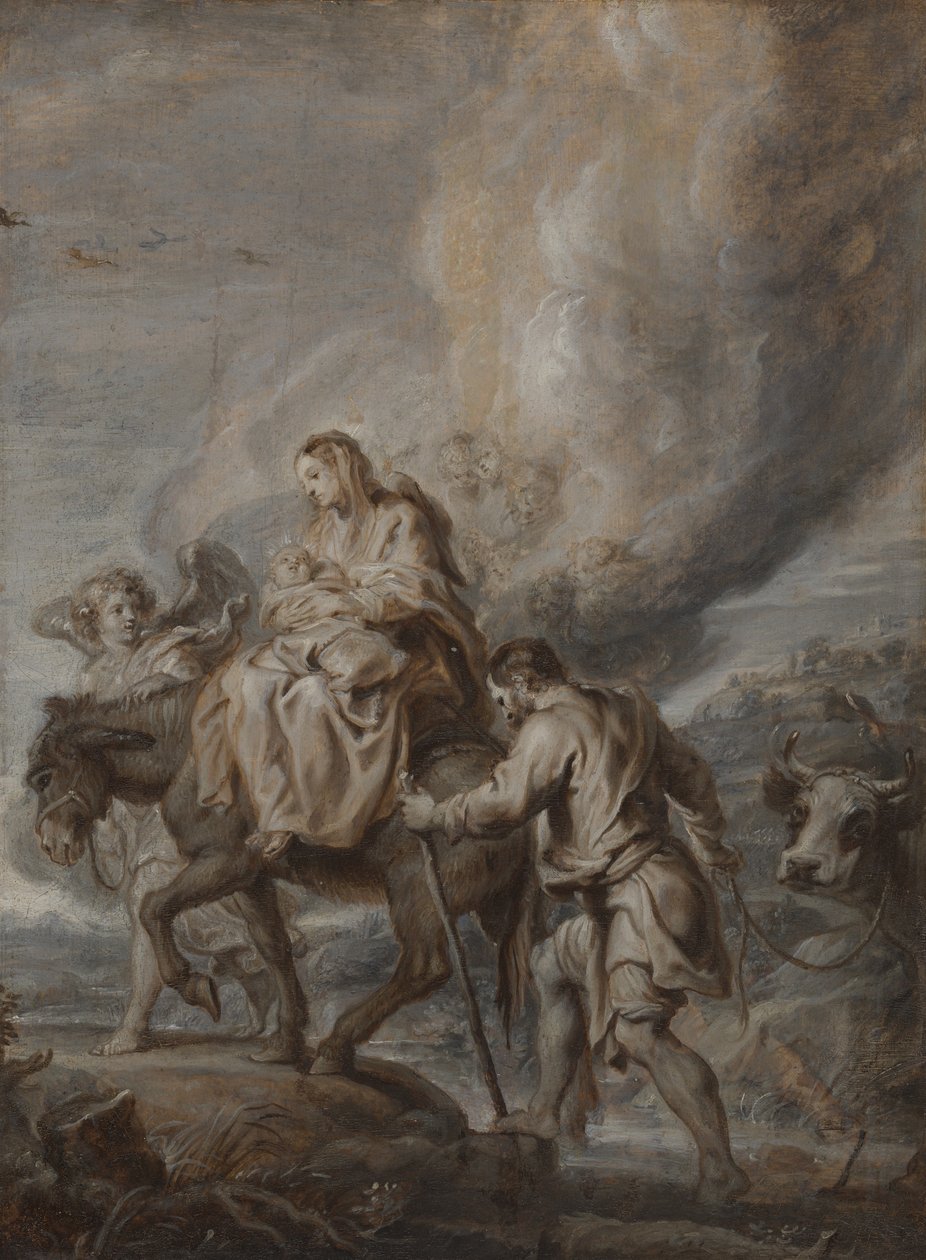 Flykten till Egypten av Abraham Jansz. van Diepenbeeck