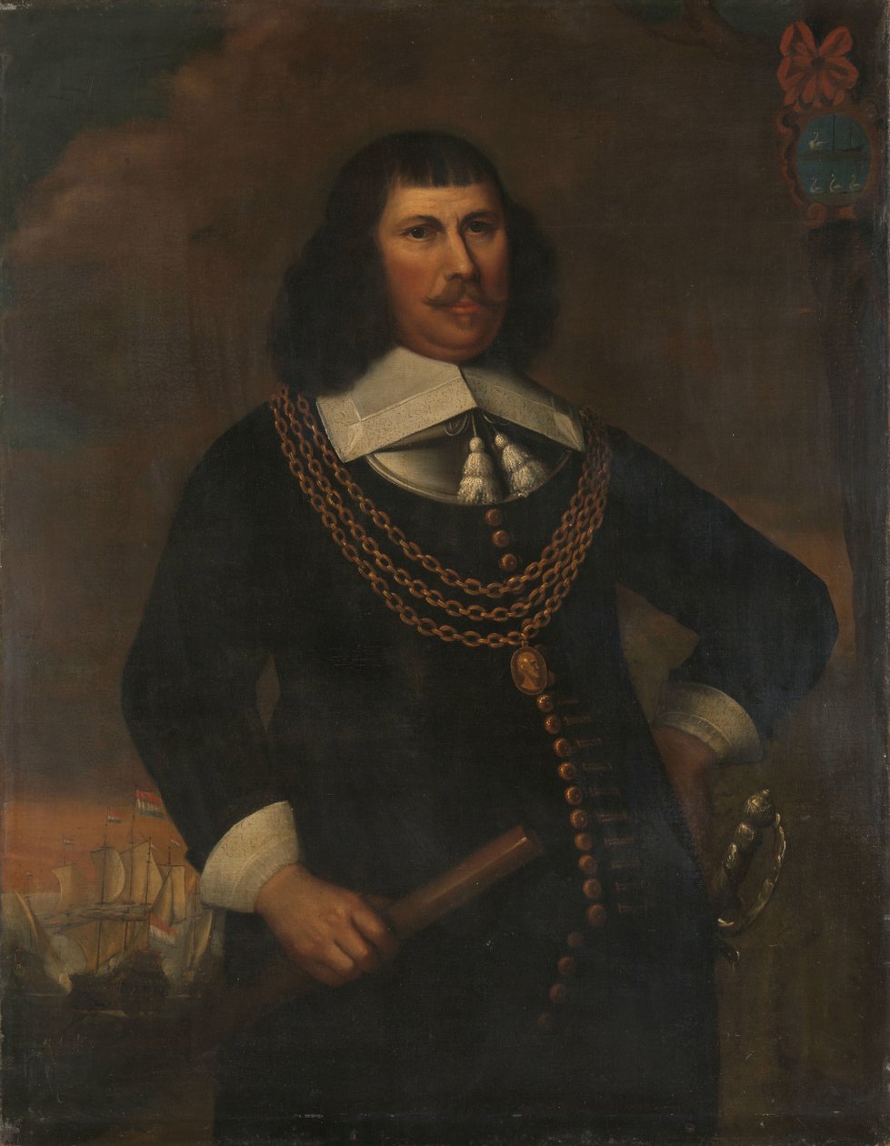 Pieter Florisz (ca 1605-58), viceamiral i norra distriktet av Abraham Liedts (copy after)