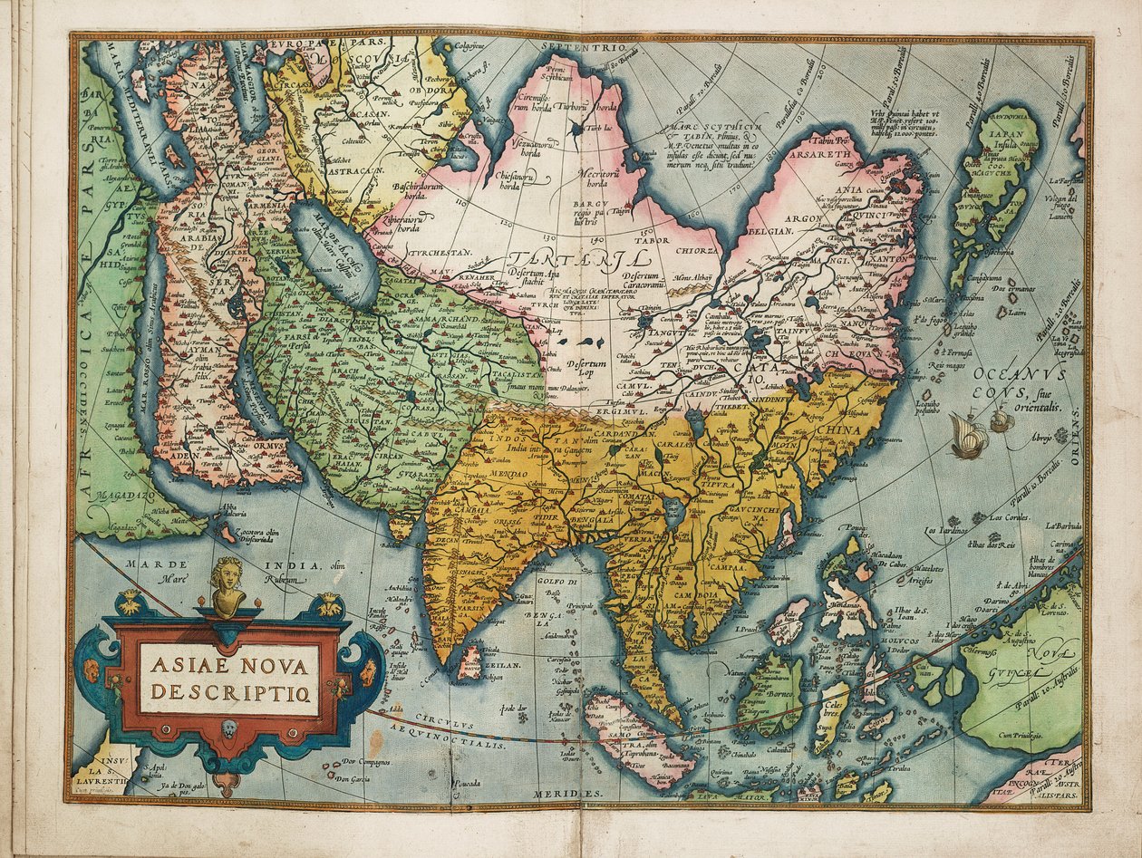 En ny beskrivning av Asien av Abraham Ortelius