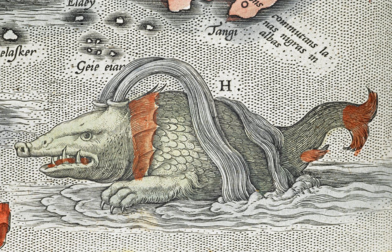 Detalj av ett sjömonster, från 
