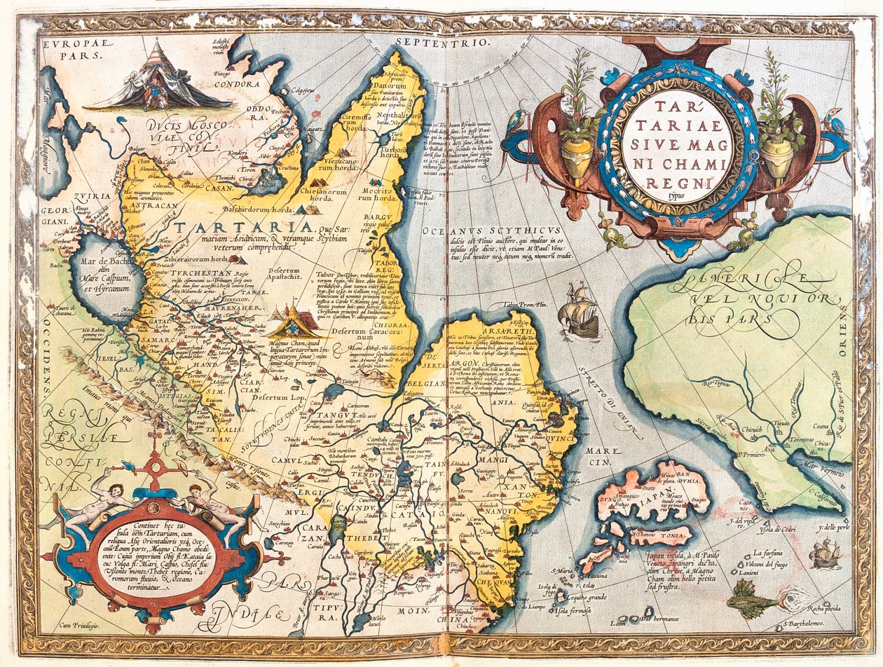 Nordöstra Ryssland av Abraham Ortelius
