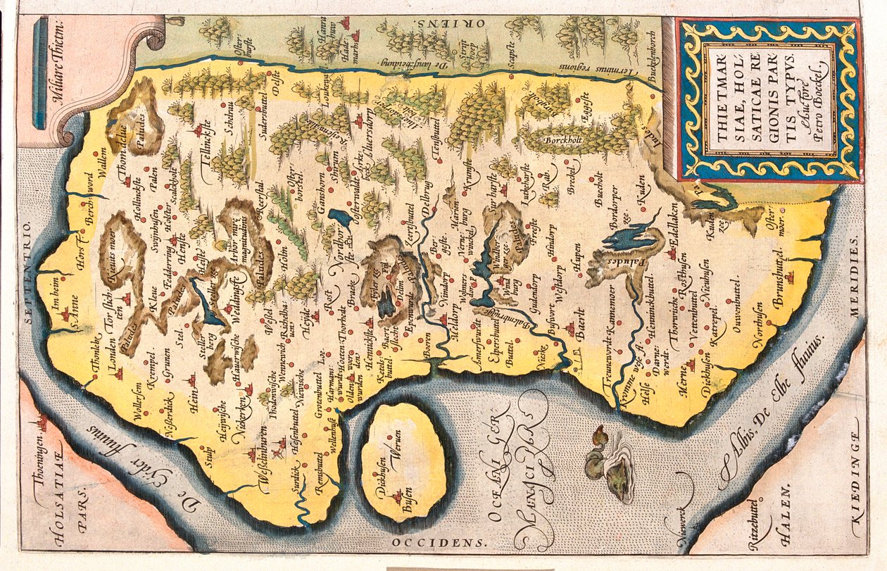 Schleswig-Holstein, Tyskland av Abraham Ortelius