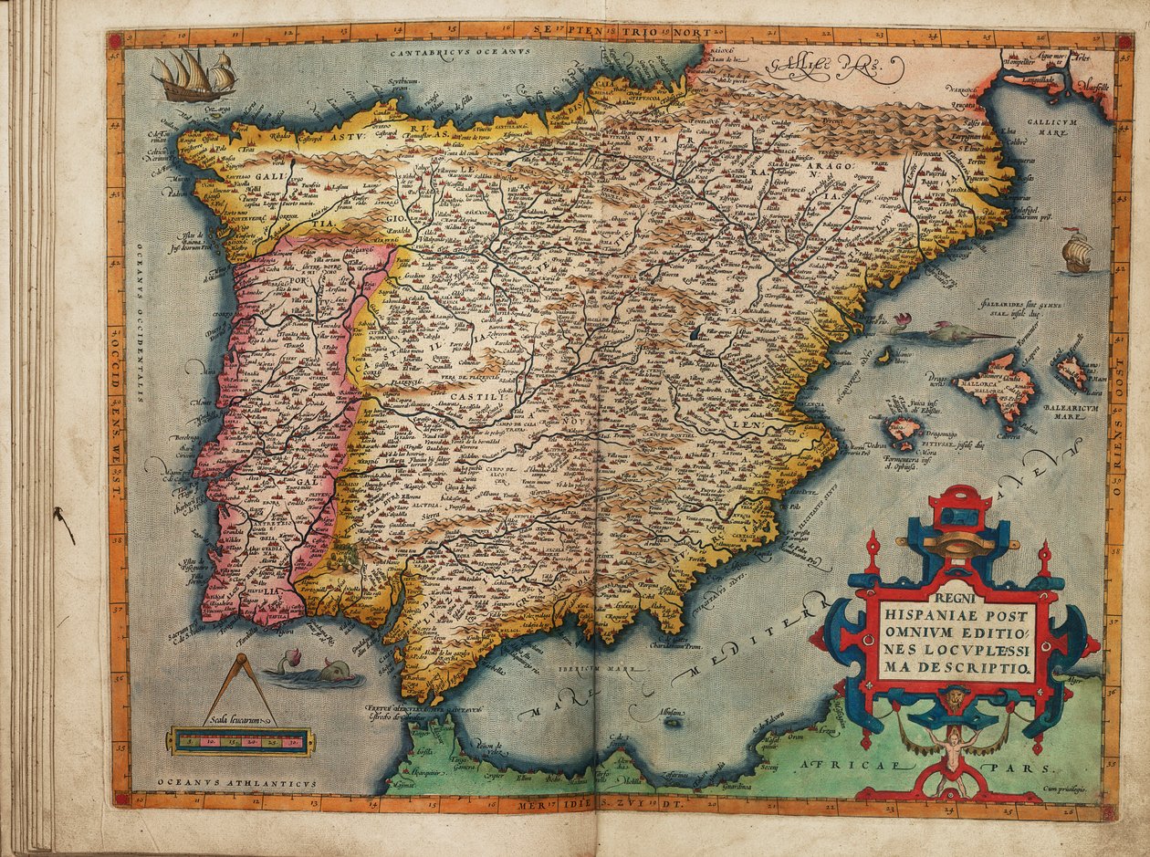 Den mest kompletta beskrivningen av kungariket Spanien, baserad på alla publikationer av Abraham Ortelius