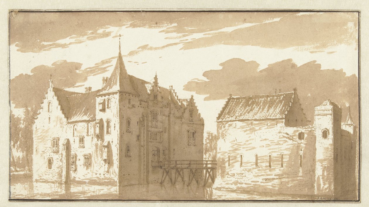 Langeraks slott av Abraham Rademaker