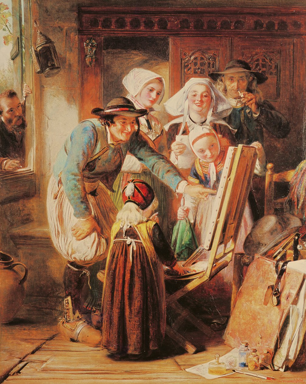 Konstkritiker i Bretagne, 1860 av Abraham Solomon