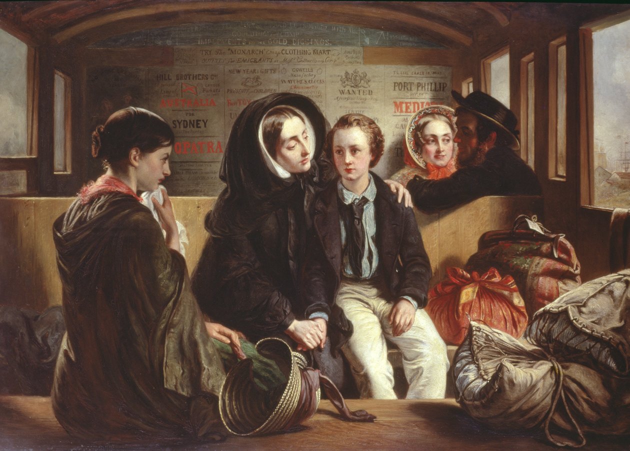 Andra klassen - Avskedet, c.1855 av Abraham Solomon