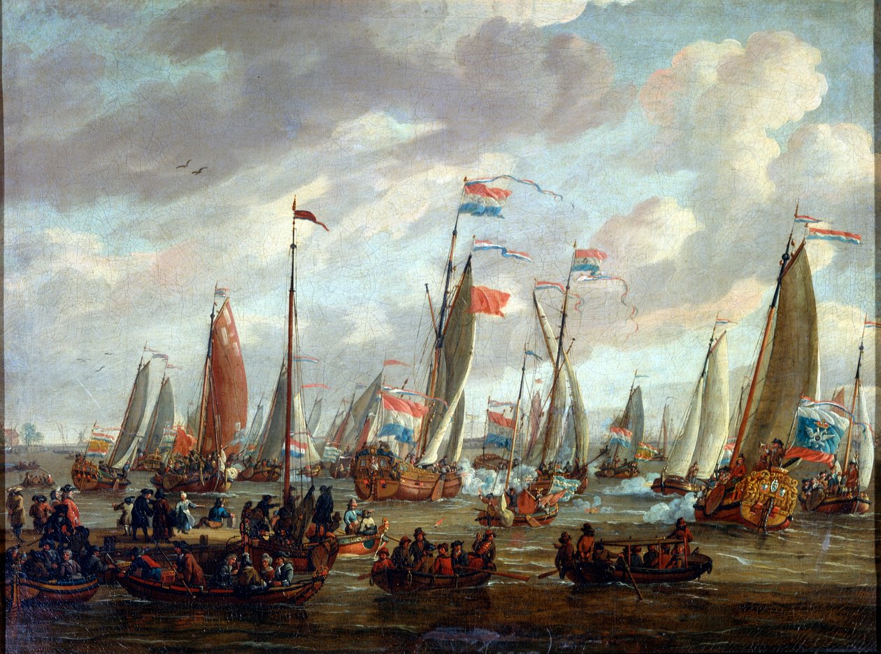 Tsar Peter I besökte England i januari 1698, tidigt 1700-tal av Abraham Storck