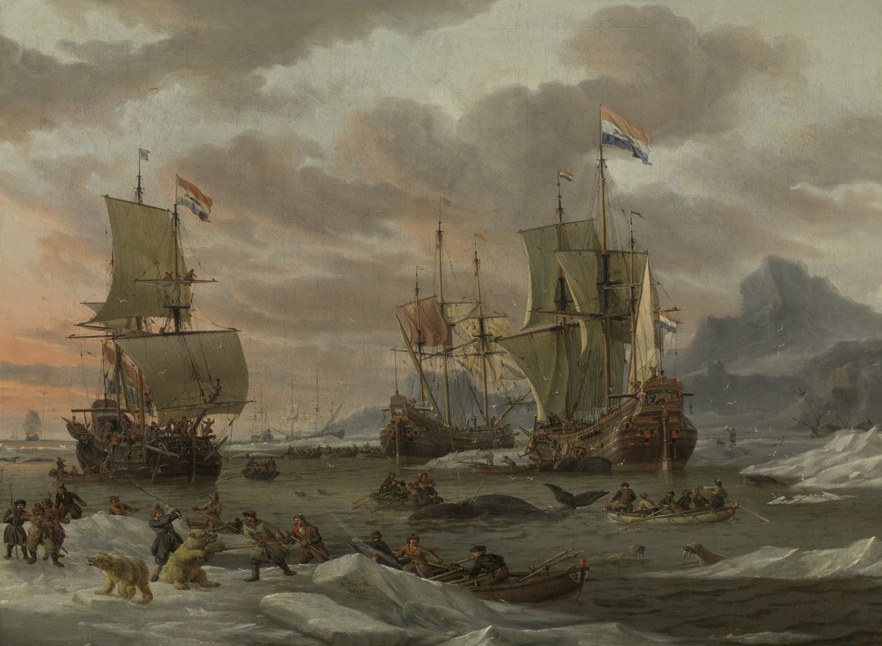 Valfångstområden i Ishavet Valfångstområdena av Abraham Storck