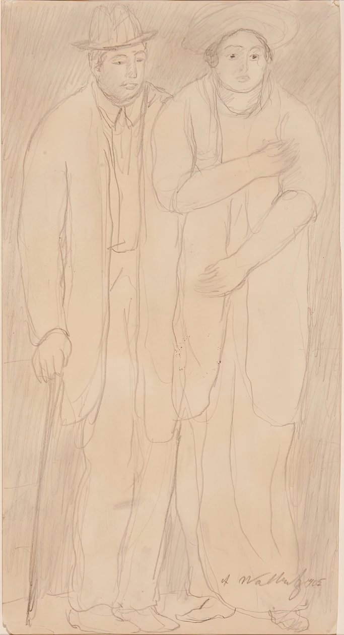 Man och kvinna, 1905. av Abraham Walkowitz