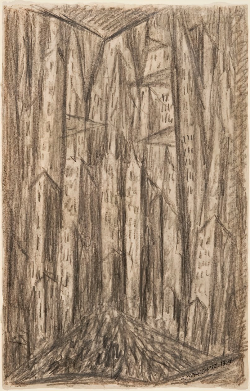 Staden, 1909. av Abraham Walkowitz
