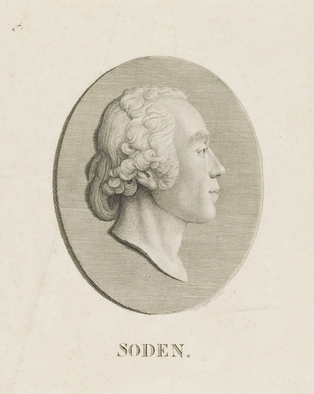 Friedrich Julius Heinrich Graf von Soden på en resa till Sassan 1754-1831, 1800. av Abraham Wolfgang Küffner