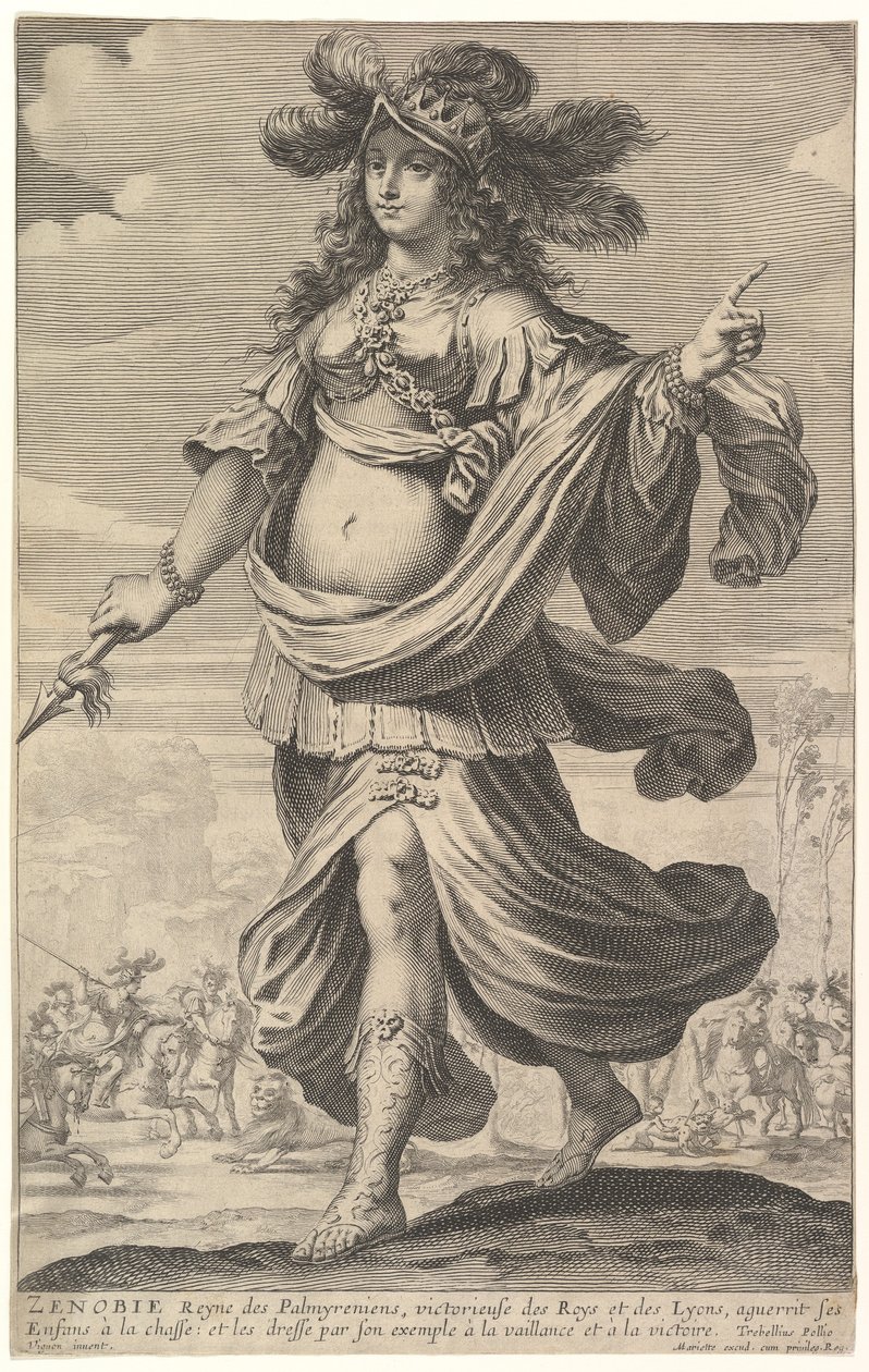 Zenobia, en illustration från Pierre Le Moynes 