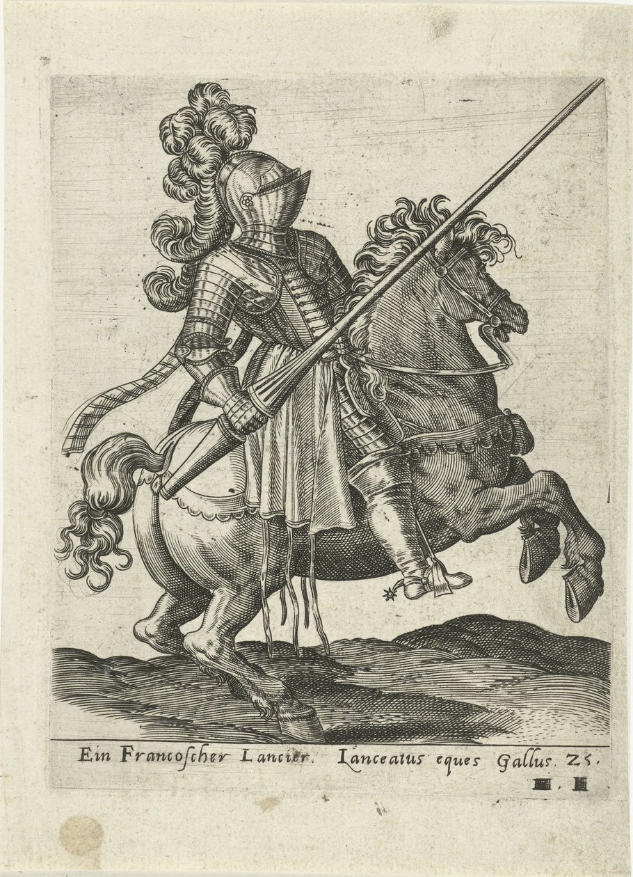 fransk lancer av Abraham de Bruyn (attributed to)