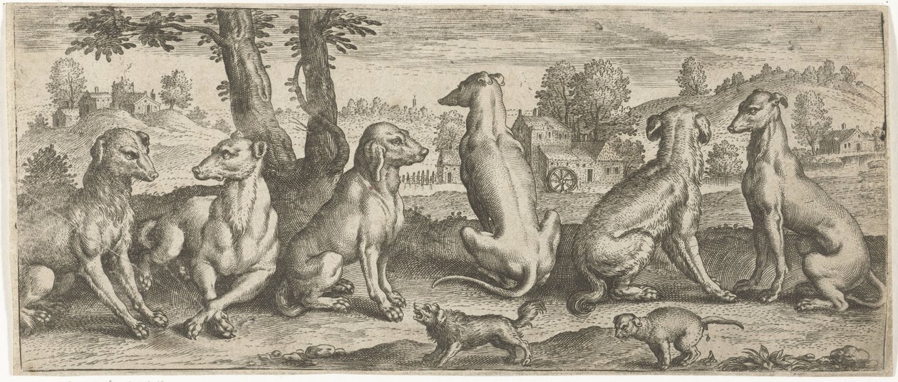 hundar Djur (serietitel) av Abraham de Bruyn (possibly)