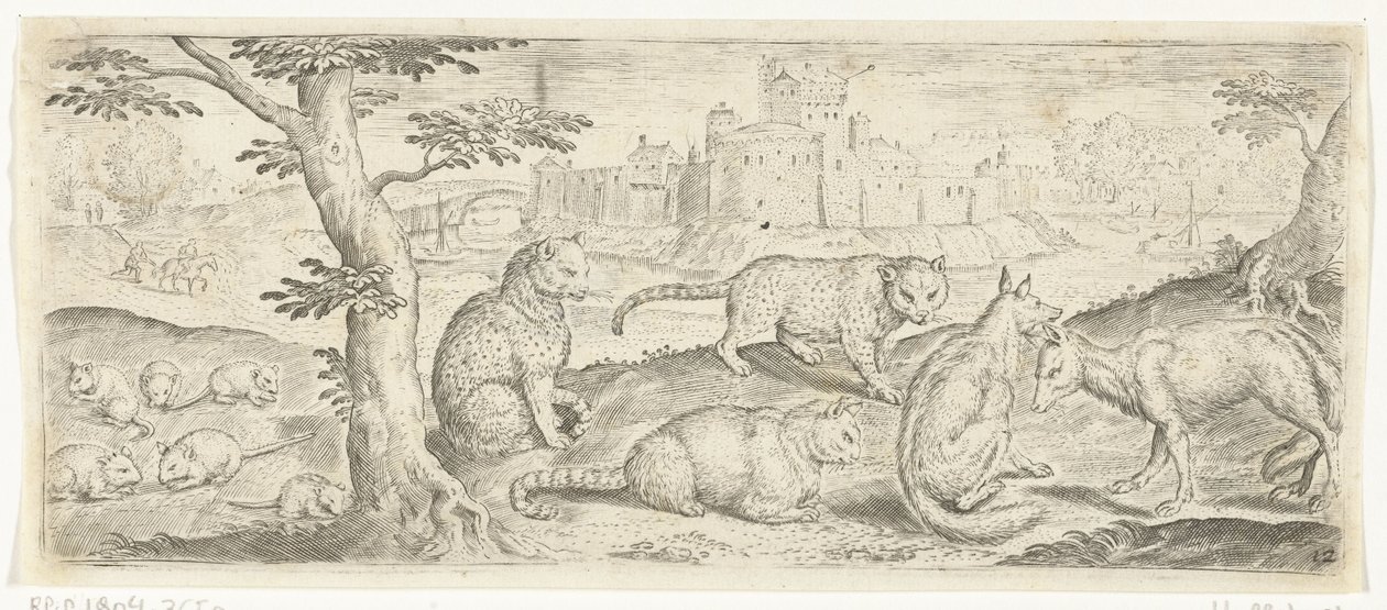 Råttor, katter och rävar Djur (serietitel) av Abraham de Bruyn (possibly)