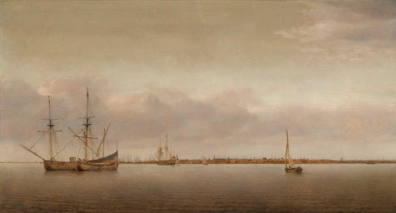 Utsikt över Hoorn av Abraham de Verwer