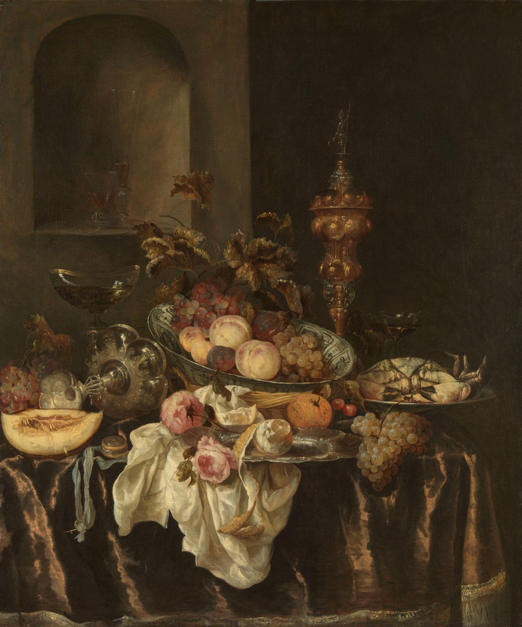 Fortfarande liv av Abraham van Beyeren (attributed to)