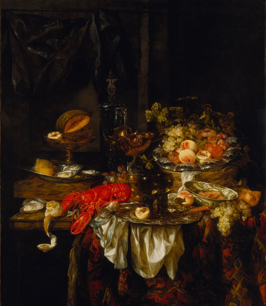 Bankett stilleben av Abraham van Beyeren