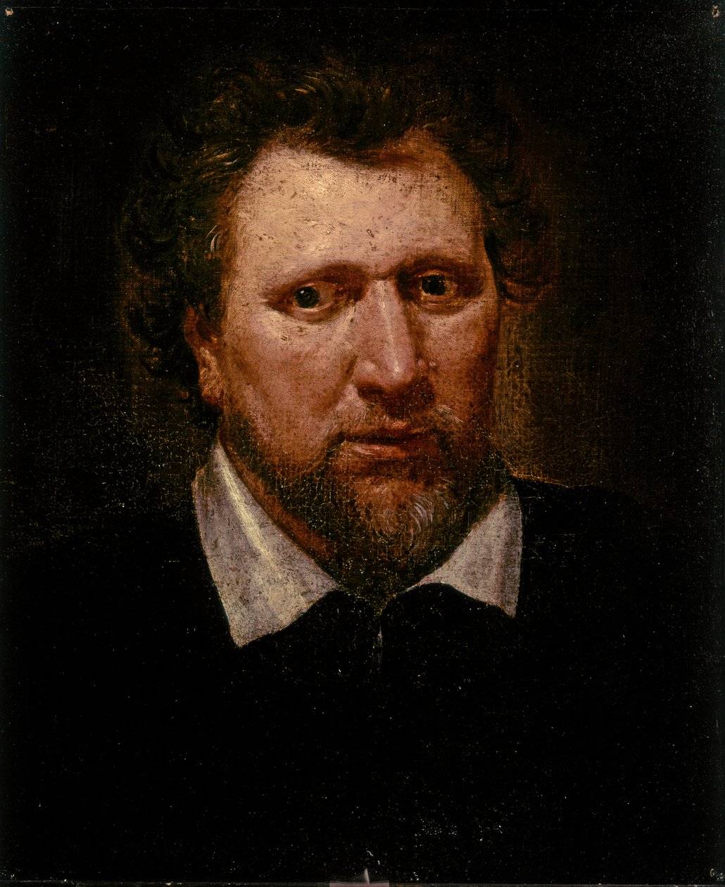 Benjamin JONSON, Porträtt ca 1617 (olja på duk) av Abraham van Blyenberch