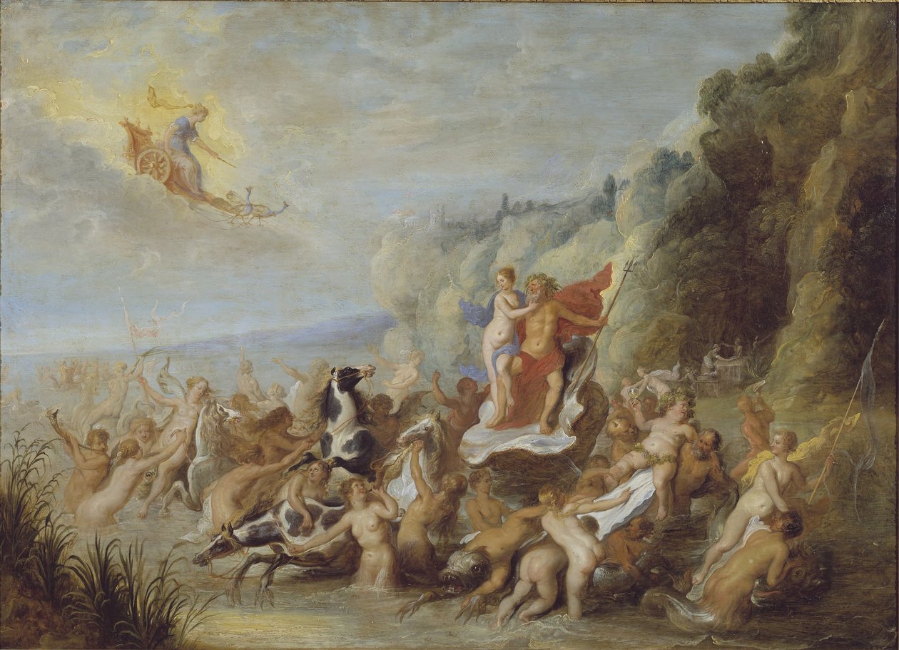 Neptunus och Amfitrites triumf av Abraham van Diepenbeeck