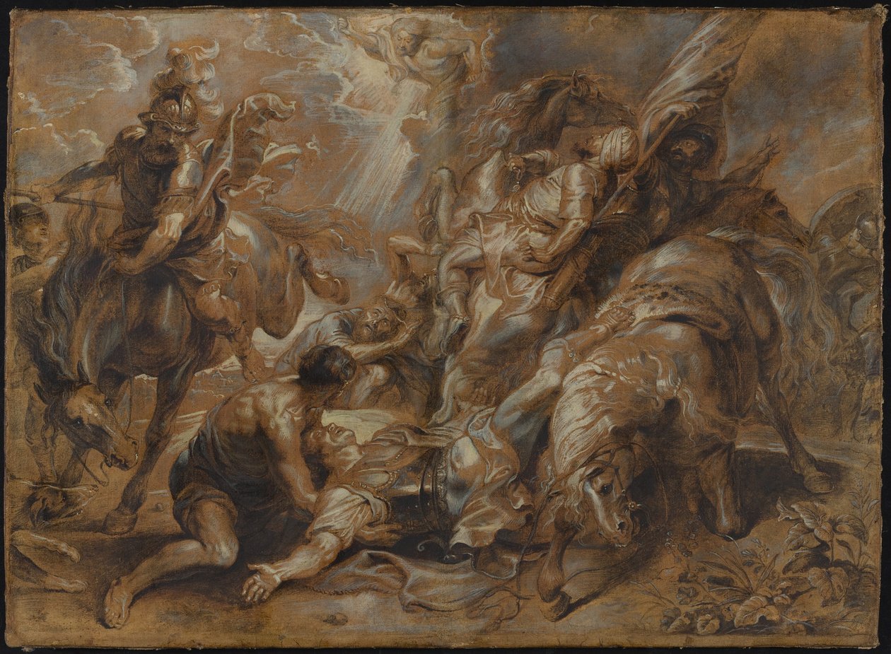 Sankt Paulus omvändelse av Abraham van Diepenbeeck after Peter Paul Rubens