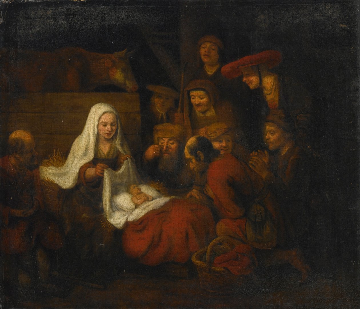 Abraham van Dyck Herdarnas tillbedjan av Abraham van Dijck