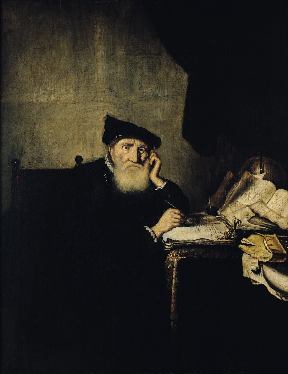 En filosof i sina studier av Abraham van den Hecken