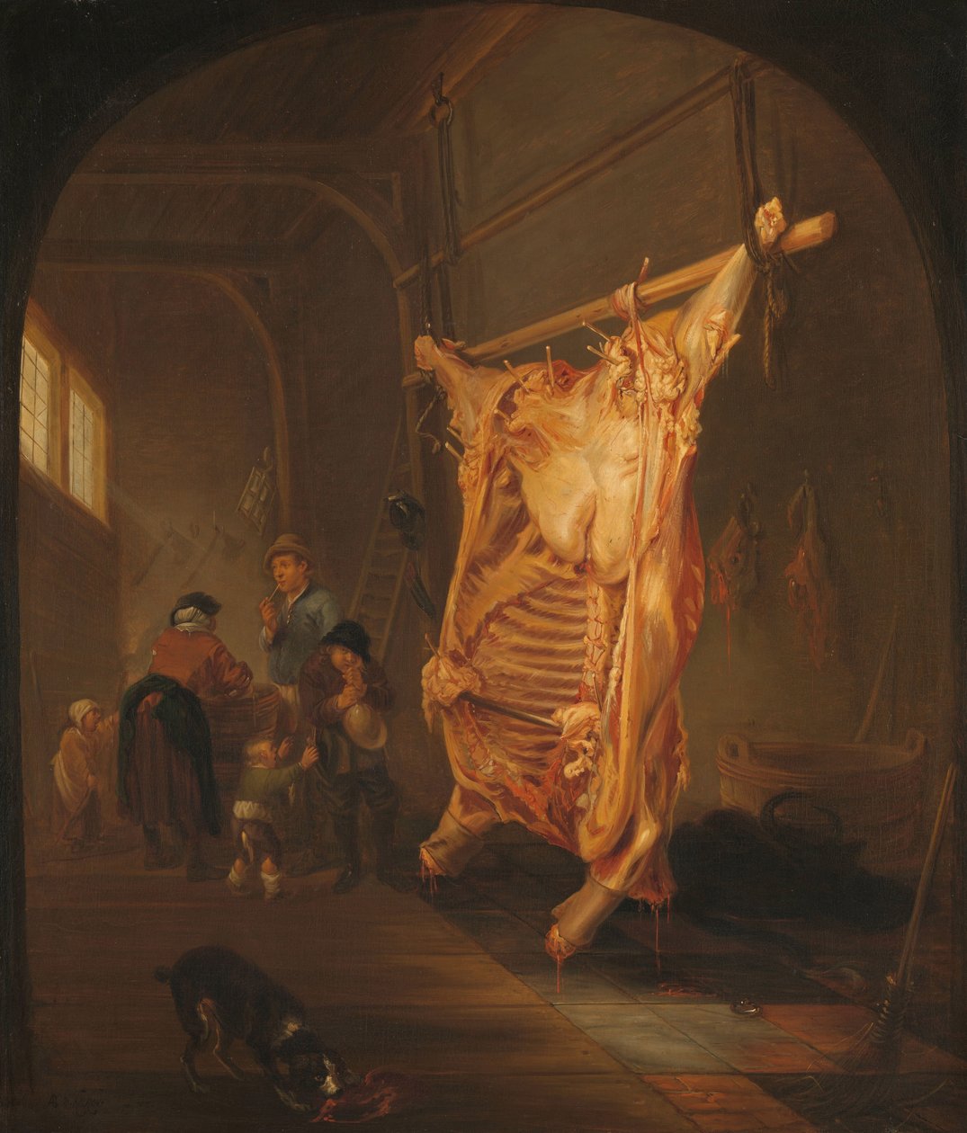 Den slaktade oxen av Abraham van den Hecken