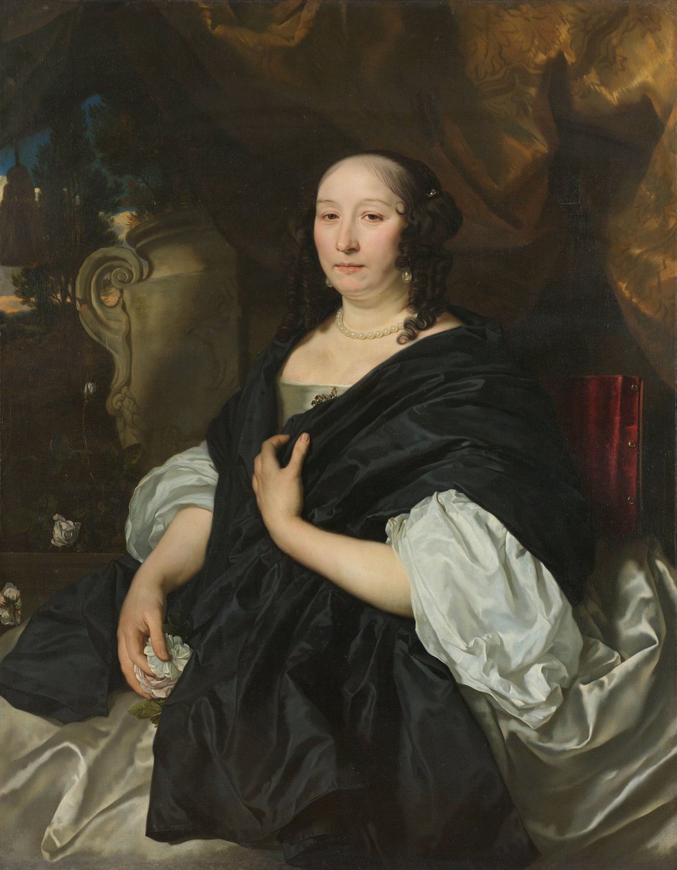 Porträtt av Catherine van der Voort Catherine van der Voort (1622-74). Andra fru till Pieter de la Court av Abraham van den Tempel