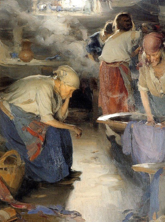 The Washer Women av Abram Efimovich Arkhipov